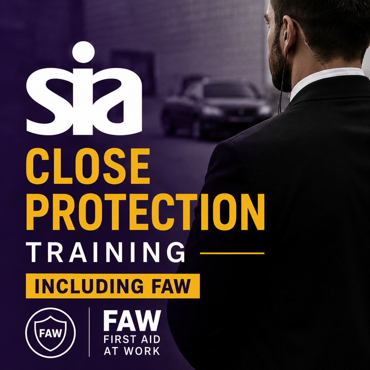 Highfield Level 2 Award for Close Protection Operatives in the Private Security Industry incl The Full FAW Course - 5 days (Refresher)